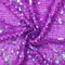 Purple/Iridescent Two-Way Stretch Sequined Knit Fabric By the Yard